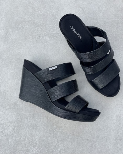Sandále dámské Calvin Klein JILLEAN BIRCH černé